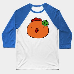 Lucky Chicken Face Baseball T-Shirt